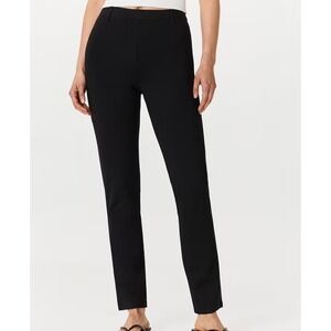 Quince Ultra-Stretch Ponte Straight Leg Pants Black Small New With Tags